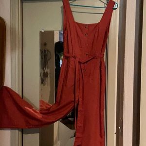 Shein button front wide legged jumpsuit